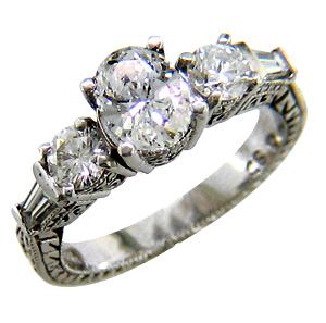 4 of ♦ White Gold - Diamond Ring. #6Z LZEUTT