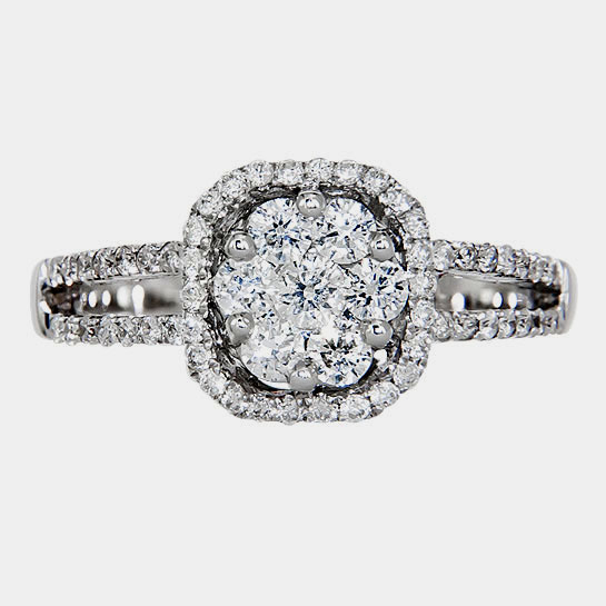 Diamond Engagement Ring # JJTTTUU - Click Image to Close