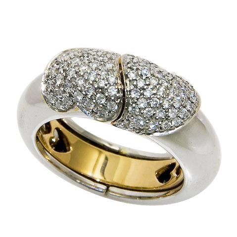 Ten of ♣ Diamond Pave I LOVE YOU Ring, #IZTTT_8 - Click Image to Close