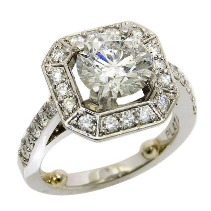 Ace of ♦ Diamond Engagement Ring, #JJTTTUU - Click Image to Close