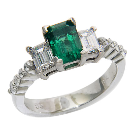 The Empress Emerald Gemstone Ring, #LRAITT_8